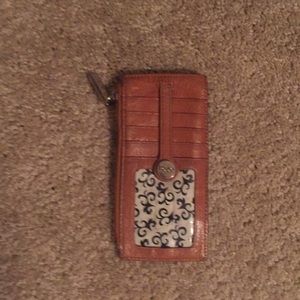 Hobo wallet in chestnut